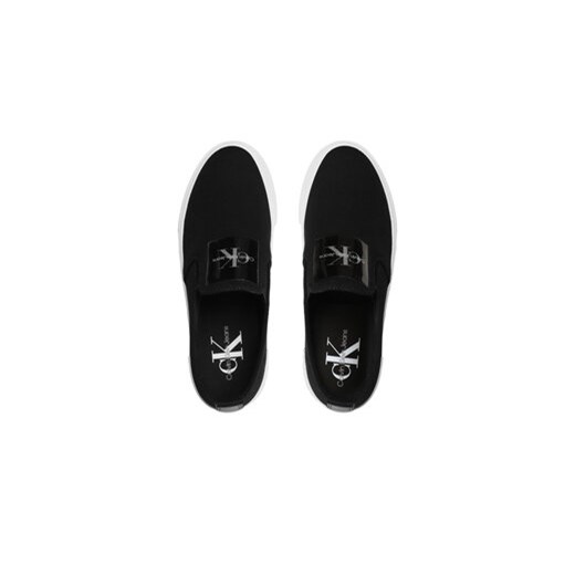 Tenisówki Calvin Klein Jeans Bold Vulc Flat Slipon YW0YW01040 Czarny 40 eobuwie.pl
