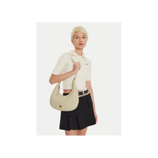 Torebka PINKO Brioche Hobo Classic AI 24-25 PLTT 101526 A29Q Écru Pinko OS eobuwie.pl