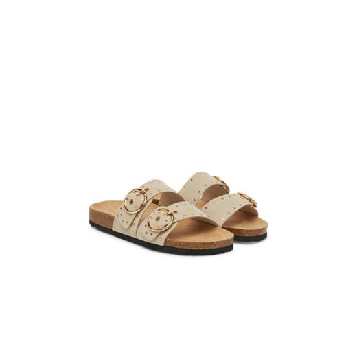 Klapki ONLY Shoes Onlmaxi-15 Pu Studs Buckle 15341190 Écru Only Shoes 37 eobuwie.pl