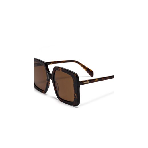 Okulary przeciwsłoneczne Nine West NW 6629S Brązowy Nine West NOSIZE eobuwie.pl
