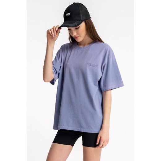 Fioletowy t-shirt z efektem sprayowania, kolor - fioletowy, rozmiar - 140 ze sklepu REPORTER w kategorii Bluzki dziewczęce - zdjęcie 181907469