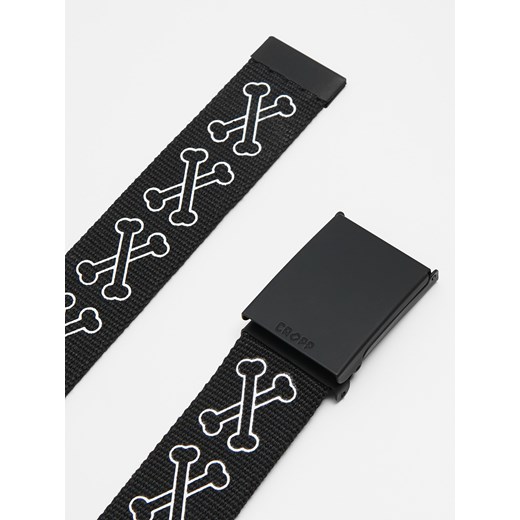 Cropp - Parciany pasek z motywem kości - czarny Cropp Uniwersalny Cropp