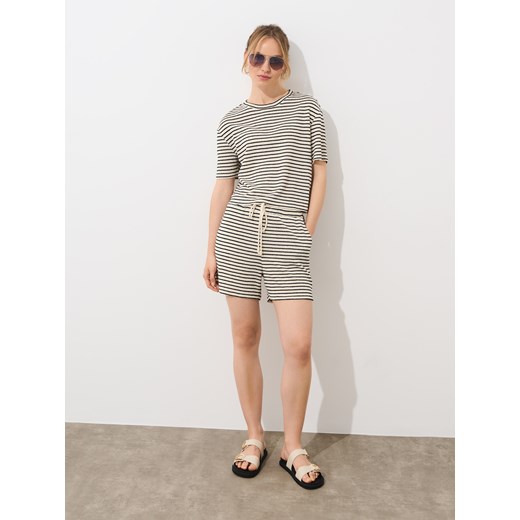 Mohito - Wzorzysta bluzka z wiskozą - kremowy Mohito XL Mohito