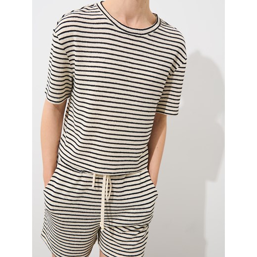 Mohito - Wzorzysta bluzka z wiskozą - kremowy Mohito S Mohito