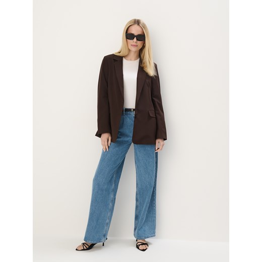 Mohito - Jeansy wide leg - niebieski ze sklepu Mohito w kategorii Jeansy damskie - zdjęcie 181911385