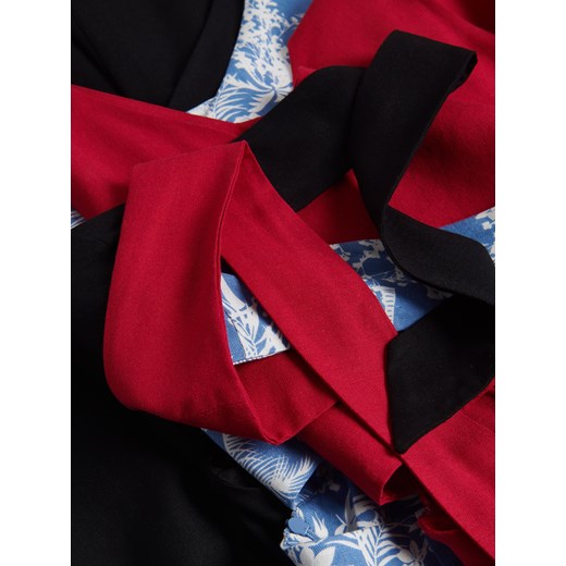 Reserved - Kombinezon z wiskozą i dodatkiem lnu - czarny Reserved L Reserved