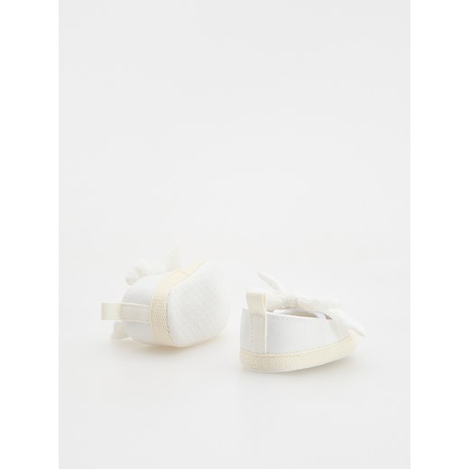 Reserved - Bawełniane balerinki - złamana biel Reserved 18/19 Reserved