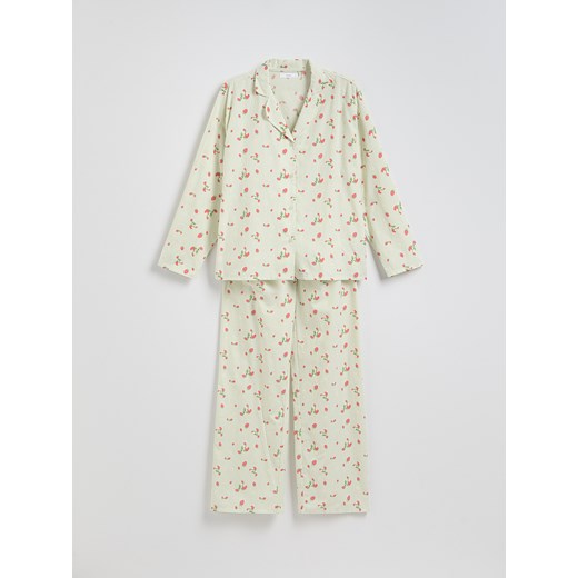 Reserved - Dwuczęściowa piżama - miętowy Reserved L Reserved
