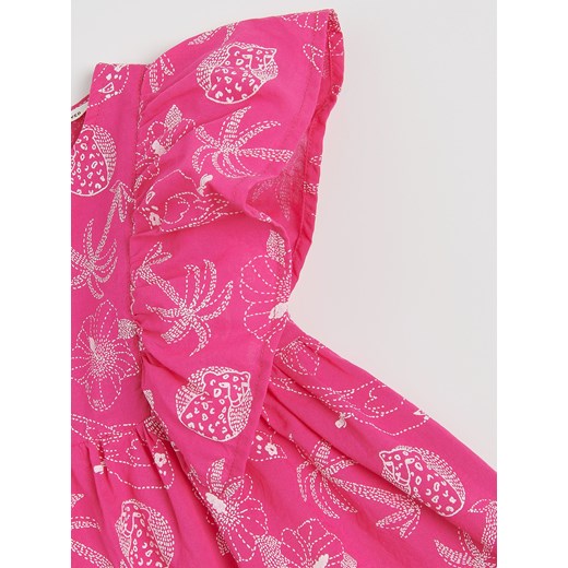 Reserved - Wzorzysta sukienka - fuksja Reserved 110 (4-5 lat) Reserved