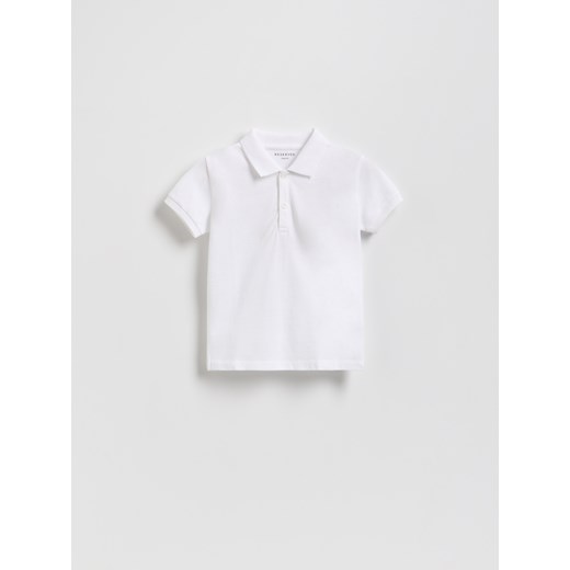 Reserved - T-shirt polo - biały ze sklepu Reserved w kategorii T-shirty chłopięce - zdjęcie 181913735
