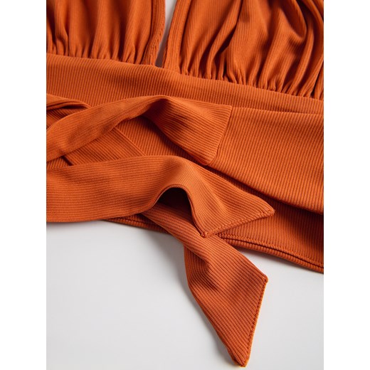 Reserved - Krótki top halter - pomarańczowy Reserved M/L Reserved