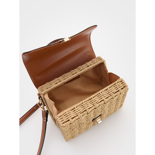 Reserved - Torebka kuferek z paskiem - brązowy Reserved ONE SIZE Reserved