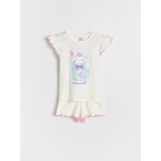 Reserved - Piżama dwuczęściowa Cinnamoroll - złamana biel ze sklepu Reserved w kategorii Piżamy dziecięce - zdjęcie 181915826