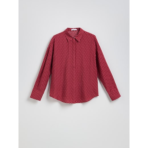 Reserved - Wzorzysta koszula z wiskozy - różowy Reserved XS Reserved