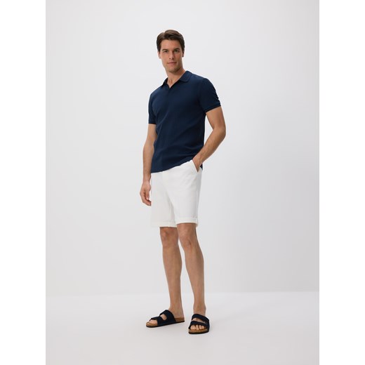 Reserved - Koszulka polo slim - granatowy Reserved XXL Reserved