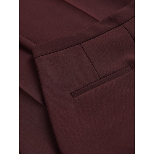 Reserved - Spodnie z kantem - burgundowy Reserved L Reserved