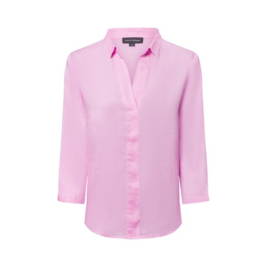Franco Callegari Damska bluzka lniana Kobiety len różowy jednolity ze sklepu vangraaf w kategorii Bluzki damskie - zdjęcie 181919588