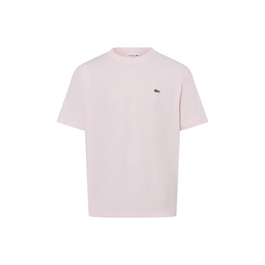 Lacoste Koszulka męska Mężczyźni Bawełna różowy jednolity ze sklepu vangraaf w kategorii T-shirty męskie - zdjęcie 181919598