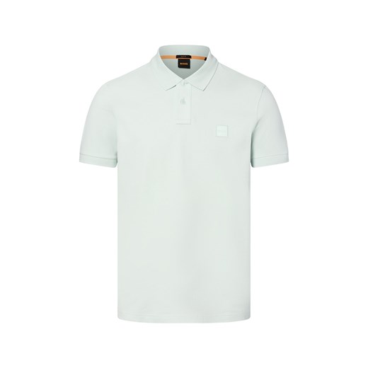 BOSS Orange Męska koszulka polo - Passenger Mężczyźni Bawełna jasnoniebieski jednolity ze sklepu vangraaf w kategorii T-shirty męskie - zdjęcie 181919599