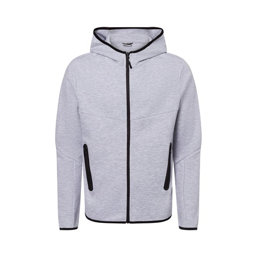 Jack & Jones Męska kurtka z kapturem - JCOFusion Mężczyźni jasny szary marmurkowy ze sklepu vangraaf w kategorii Kurtki męskie - zdjęcie 181919606