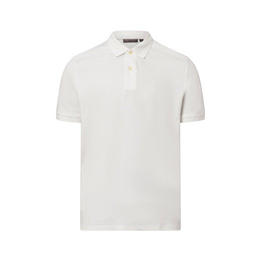 Finshley & Harding Męska koszulka polo Mężczyźni Bawełna écru jednolity ze sklepu vangraaf w kategorii T-shirty męskie - zdjęcie 181919616