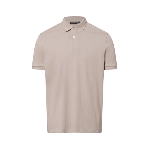 Finshley & Harding Męska koszulka polo Mężczyźni Bawełna kitt jednolity ze sklepu vangraaf w kategorii T-shirty męskie - zdjęcie 181919619