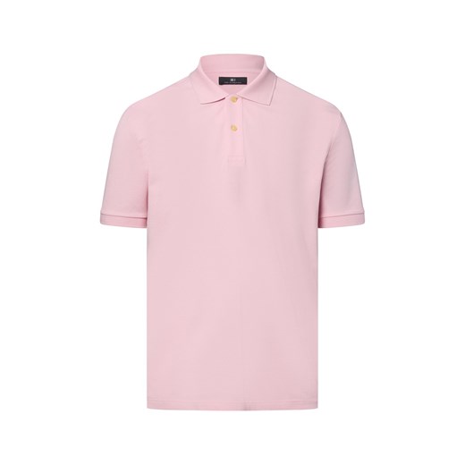 Nils Sundström Męska koszulka polo Mężczyźni Bawełna różowy jednolity ze sklepu vangraaf w kategorii T-shirty męskie - zdjęcie 181919635