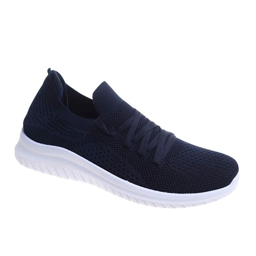 Wkładane męskie buty z siatki Granatowe /E6-3 17641 T286/ ze sklepu Pantofelek24.pl w kategorii Buty sportowe męskie - zdjęcie 181919957