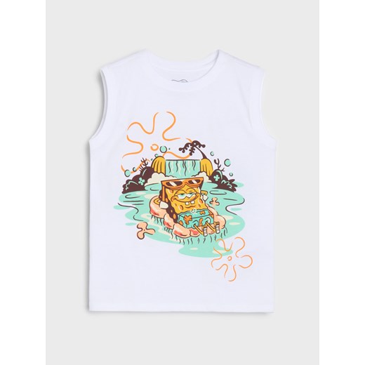 Sinsay - Piżama dwuczęściowa SpongeBob - biały Sinsay 116 (5-6 l) Sinsay