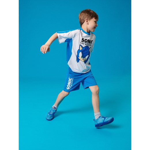 Sinsay - Komplet dzianinowy Sonic The Hedgehog - niebieski Sinsay 140 (9-10 l) Sinsay