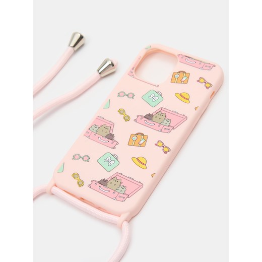 Sinsay - Etui na iPhone ze sznurkiem 11/XR Pusheen - różowy Sinsay One Size Sinsay