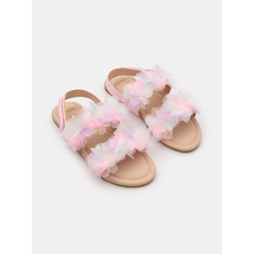 Sinsay - Sandały zdobione kwiatami 3d - wielobarwny Sinsay 31 Sinsay