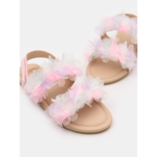 Sinsay - Sandały zdobione kwiatami 3d - wielobarwny Sinsay 31 Sinsay