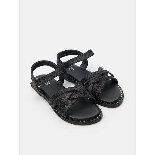 Sinsay - Sandały z lekkim brokatem - czarny Sinsay 25 Sinsay