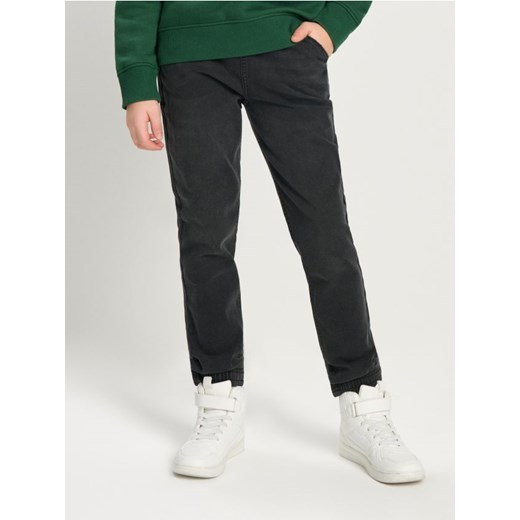 Sinsay - Jeansy jogger - czarny Sinsay 152 (11-12 l) Sinsay