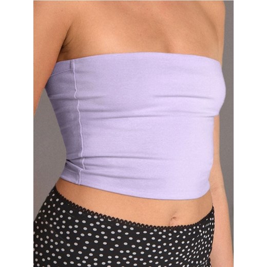 Sinsay - Top typu bandeau w stylu basic - fioletowy ze sklepu Sinsay w kategorii Bluzki damskie - zdjęcie 181929486