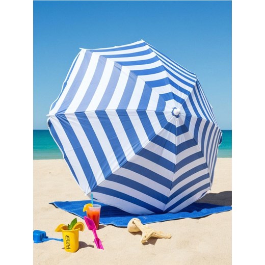 Sinsay - Parasol plażowy w paski - niebieski ze sklepu Sinsay w kategorii Parasole ogrodowe - zdjęcie 181929497