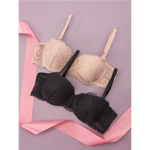 Sinsay - Biustonosze 2 pack - kremowy Sinsay 75E Sinsay
