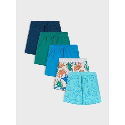 Sinsay - Szorty dresowe 5 pack - granatowy ze sklepu Sinsay w kategorii Spodenki chłopięce - zdjęcie 181929798