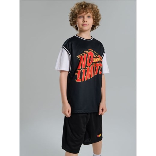 Sinsay - Komplet dzianinowy Hot Wheels - czarny - id: 835CG-99X - marki Sinsay - 181929946 Sinsay - Komplet dzianinowy Hot Wheels - czarny ze sklepu Sinsay w kategorii Komplety chłopięce - zdjęcie 181929946