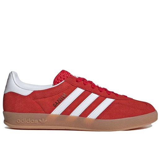 Buty męskie adidas Gazelle Indoor JI2063 - czerwone ze sklepu streetstyle24.pl w kategorii Buty sportowe męskie - zdjęcie 181930306