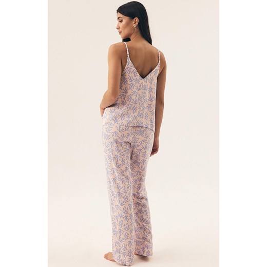 Henderson bawełniana piżama damska Nadar 42665-50X, Kolor morelowo-niebieski, Rozmiar 2XL, Henderson ze sklepu Intymna w kategorii Piżamy damskie - zdjęcie 181931887