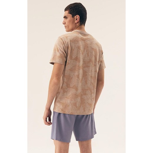 Henderson bawełniana piżama męska South 42599-02X, Kolor beżowy-wzór, Rozmiar 2XL, Henderson ze sklepu Intymna w kategorii Piżamy męskie - zdjęcie 181931937