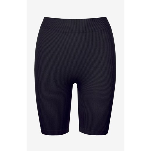Marilyn legginsy damskie krótkie w prążki czarne Fitness, Kolor czarny, Rozmiar S/M, Marilyn ze sklepu Intymna w kategorii Szorty - zdjęcie 181931978