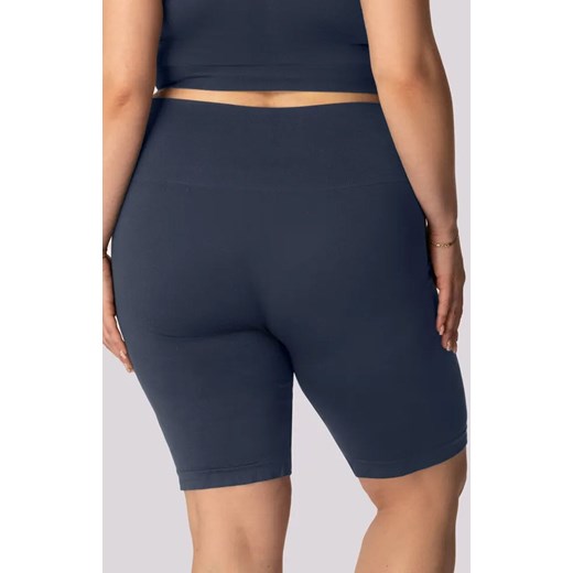 Mona kolarki damskie granatowe Base Plus Size, Kolor granatowy, Rozmiar 2XL, Mona ze sklepu Intymna w kategorii Szorty - zdjęcie 181932058