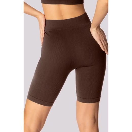 Mona kolarki damskie w kolorze caffe Ribbed, Kolor caffe, Rozmiar M/L, Mona ze sklepu Intymna w kategorii Szorty - zdjęcie 181932068
