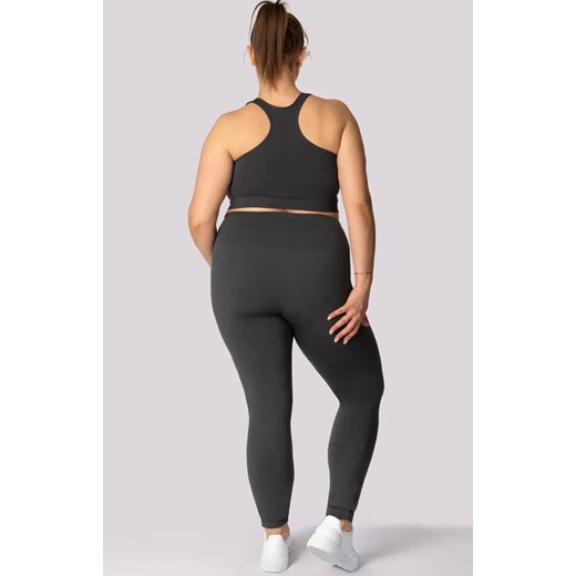Mona legginsy damskie szar Base Plus Size, Kolor szary, Rozmiar 2XL, Mona ze sklepu Intymna w kategorii Spodnie damskie - zdjęcie 181932085