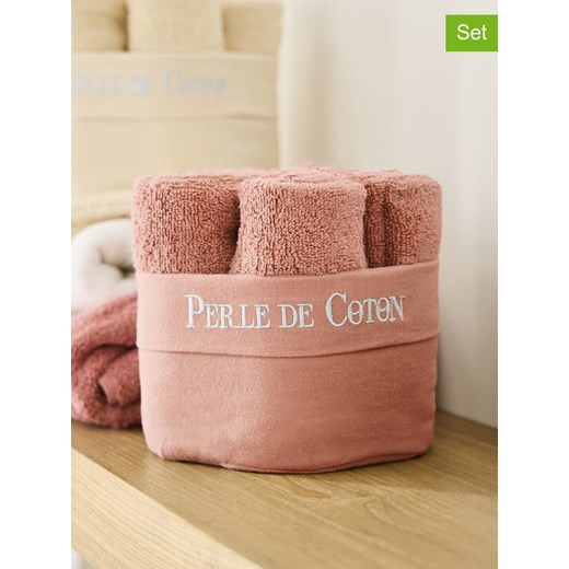 Soft by Perle de Coton Ręczniki (6 szt.) w kolorze koralowym dla gości ze sklepu Limango Polska w kategorii Ręczniki - zdjęcie 181933627