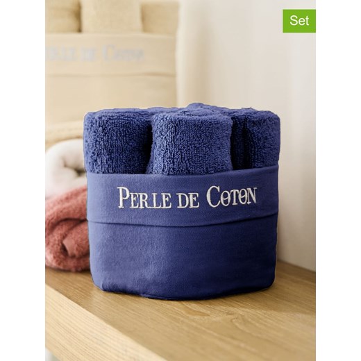 Soft by Perle de Coton Ręczniki (6 szt.) w kolorze granatowym dla gości ze sklepu Limango Polska w kategorii Ręczniki - zdjęcie 181933628