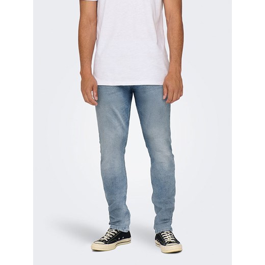 ONLY &amp; SONS Dżinsy - Slim fit - w kolorze błękitnym ze sklepu Limango Polska w kategorii Jeansy męskie - zdjęcie 181933637